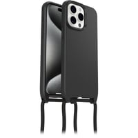 Obal OtterBox React Necklace MagSafe pre iPhone 15 Pro Max, vojenský štandard, odnímateľná šnúrka na krk – čierny 1