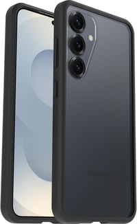 OtterBox React Samsung Galaxy S25 tok, ütésálló, vékony, katonai szintű védelemmel - Galaxy S25, Transparent/Black 1
