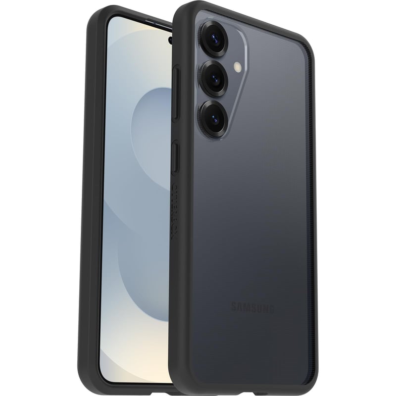 OtterBox React maska za Samsung Galaxy S25, tanka, otporna na udarce - prozirna/crna