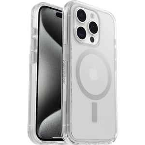 OtterBox Symmetry Clear MagSafe kryt pre iPhone 15 Pro, priehľadný, nárazuvzdorný, tenký ochranný kryt, testovaný podľa vojenských noriem