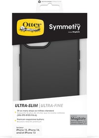 OtterBox Symmetry MagSafe iPhone 15/14/13 ütésálló védőtok fekete - iPhone 16e / 15 / 14 / 13, black, Case 5