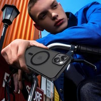 Magnetický kryt Oududianzi na iPhone 15, kompatibilný s MagSafe, čierna farba 7