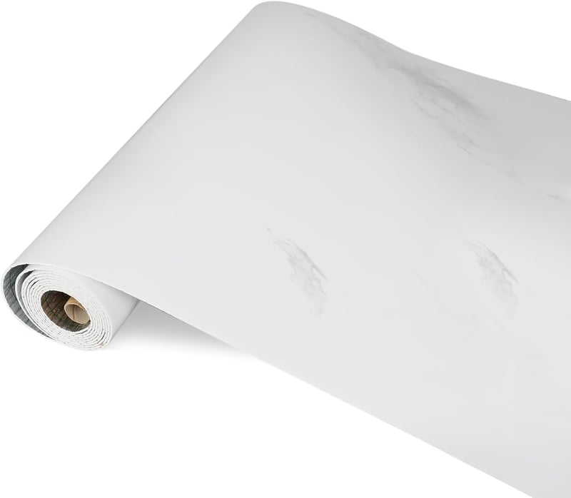 OUGPIU Márványhatású Konyhai Falburkolat Öntapadós PVC Csempe 60cm x 3m