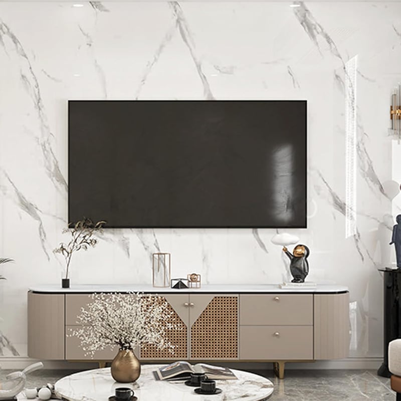 OUGPIU Márványhatású Konyhai Falburkolat Öntapadós PVC Csempe 60cm x 3m