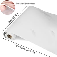 OUGPIU Márványhatású Konyhai Falburkolat Öntapadós PVC Csempe 60cm x 3m 8