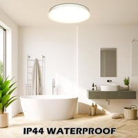 Lampă de plafon cu LED OUILA – Ø28 cm, 24W, 4000K, 2000 lm, plafonieră pentru baie, rezistentă la apă IP44 6