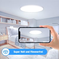 LED stropné svietidlo OUILA okrúhle ploché - priemer 40 cm, 36 W, 6500 K studená biela, 3600 lm, vodotesnosť IP44, kúpeľňa, kuchyňa, spálňa, chodba, pivnica 3