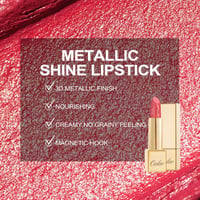 OULAC Metallic Fuchsia Rúzs 3D Fénnyel, Hosszantartó Intenzív Szín, Vegán Formula, 4.3g 6