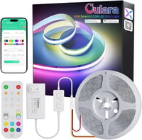 OULARA Okos RGB LED Szalag 6m 24V Címezhető COB Fénycsík WiFi Vezérlővel Alexa Kompatibilis App Irányítás Hálószoba Parti Dekoráció 1