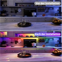 OULARA Okos RGB LED Szalag 6m 24V Címezhető COB Fénycsík WiFi Vezérlővel Alexa Kompatibilis App Irányítás Hálószoba Parti Dekoráció 6