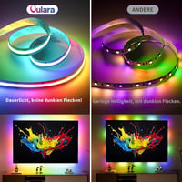 OULARA Okos RGB LED Szalag 6m 24V Címezhető COB Fénycsík WiFi Vezérlővel Alexa Kompatibilis App Irányítás Hálószoba Parti Dekoráció 5