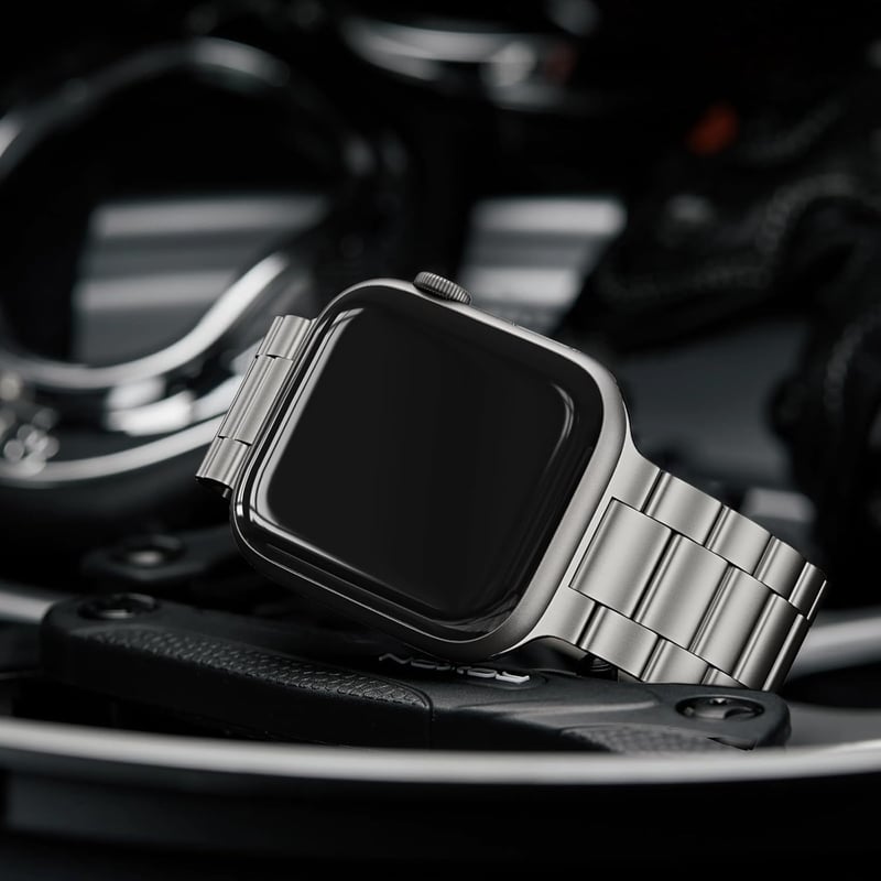 OULUOQI Apple Watch fém szíj 38-49mm rozsdamentes acél uniszex
