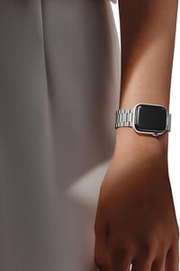OULUOQI Apple Watch fém szíj 38-49mm rozsdamentes acél uniszex 8
