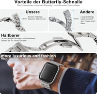 OULUOQI Apple Watch fém szíj 38-49mm rozsdamentes acél uniszex 2