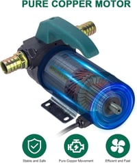 OULUTO 12V 260W Elektromos Olajszivattyú Dízelpumpa 45L/min Üzemanyag 4