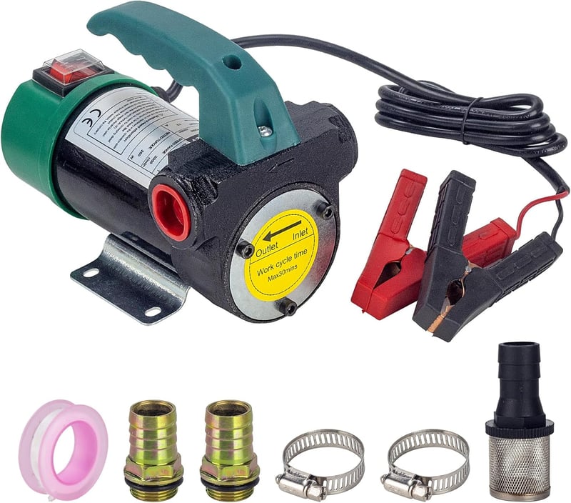 OULUTO 12V 260W Elektromos Olajszivattyú Dízelpumpa 45L/min Üzemanyag