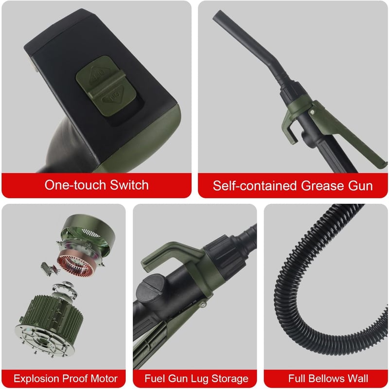 OULUTO Elektromos Üzemanyag Szivattyú Benzin Dízel Kerozin Átviteli Pumpa Tömlővel
