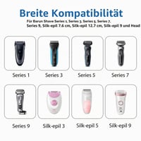 Oumida 12V nabíjací kábel pre holiace strojčeky Braun Series 9, 8, 7, 6, 5, 3, 1 a Silk-épil 9, 7, 5, adaptér typ 492, 5544, 5542, S1, S5, S6, S7, S8, S9, sieťový kábel, čierny 2