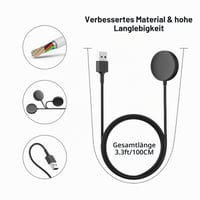 Oumida 50 cm USB nabíjací kábel pre Samsung Galaxy Watch 3/4/5/6/7/Active/FE/Ultra – Nabíjacia dokovacia stanica 6
