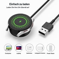Oumida 50 cm USB nabíjací kábel pre Samsung Galaxy Watch 3/4/5/6/7/Active/FE/Ultra – Nabíjacia dokovacia stanica 4