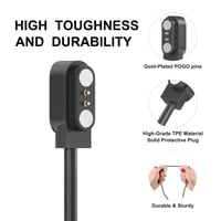 Univerzálny nabíjací kábel pre inteligentné hodinky Oumida, 2-pólový magnetický USB kábel s rozstupom kontaktov 2,84 mm, príslušenstvo pre inteligentné hodinky 6