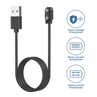 Univerzálny nabíjací kábel pre inteligentné hodinky Oumida, 2-pólový magnetický USB kábel s rozstupom kontaktov 2,84 mm, príslušenstvo pre inteligentné hodinky 5