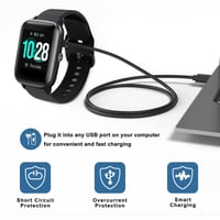 Univerzálny nabíjací kábel pre inteligentné hodinky Oumida, 2-pólový magnetický USB kábel s rozstupom kontaktov 2,84 mm, príslušenstvo pre inteligentné hodinky 7