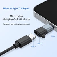 Adaptér Oumida USB-C na Micro USB, sivý, 3-kusové balenie, USB-C samica na Micro USB samec, kompatibilný so Samsung J6/J5/S7/S6 a Huawei Y7/Y6/P8 Lite 2