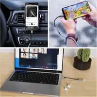 Oumida USB-C to 3.5mm Jack adapter, Type-C aux kábel iPhone Samsung iPad Pixel 3