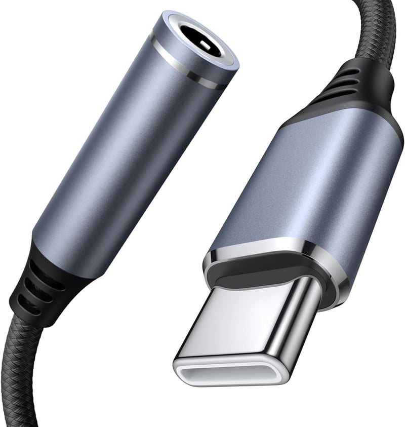 Oumida USB-C to 3.5mm Jack adapter, Type-C aux kábel iPhone Samsung iPad Pixel