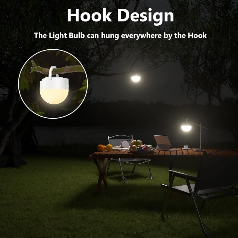 Oumida USB-C töltős E27 RGB LED izzó távirányítóval, mágneses noodli fénnyel