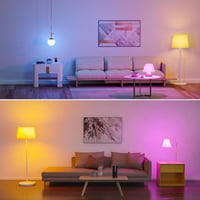 Oumida USB-C töltős E27 RGB LED izzó távirányítóval, mágneses noodli fénnyel 4