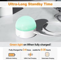 Oumida USB-C töltős E27 RGB LED izzó távirányítóval, mágneses noodli fénnyel 5