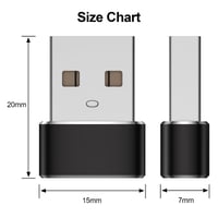 Adaptér Oumida USB-C na USB-A pre Samsung Galaxy A55 5G, A56, A35, A25, A15, A54, S25, S24, Z Flip a Fold, nabíjací adaptér Type-C samica na A samec, čierny 4