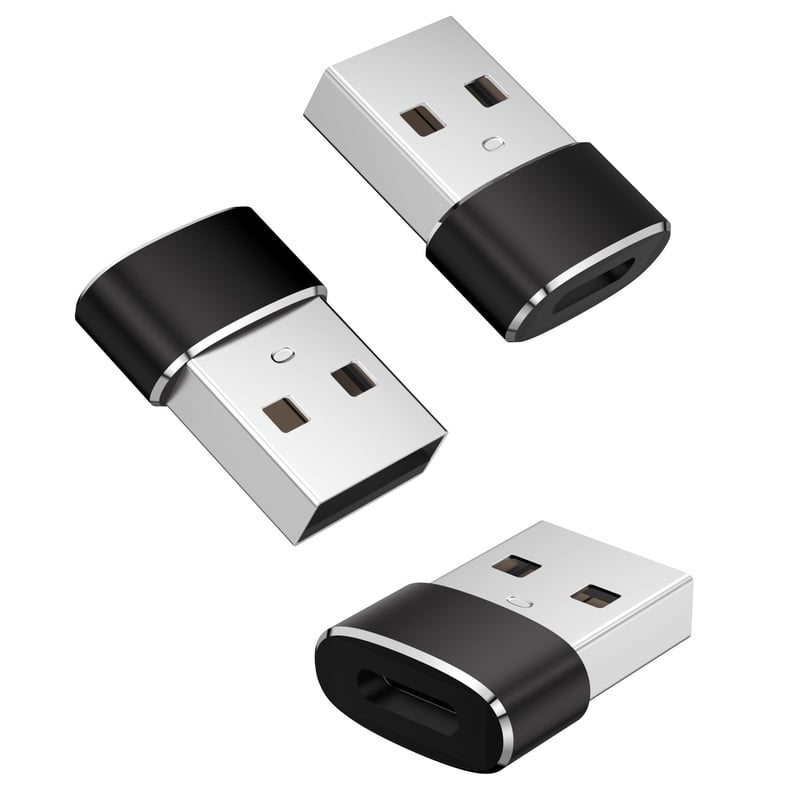 Adaptér Oumida USB-C na USB-A pre Samsung Galaxy A55 5G, A56, A35, A25, A15, A54, S25, S24, Z Flip a Fold, nabíjací adaptér Type-C samica na A samec, čierny