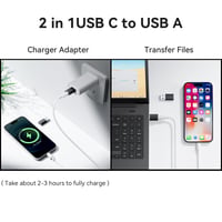 Oumida USB – adaptér USB-C (2 ks) kompatibilný s iPhone 16, 16e, 15, 14 Pro Max, iPad 10, Mini 7, Air 6, Apple Watch a Samsung Galaxy S25, čierny 5