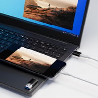 Oumida USB – adaptér USB-C (2 ks) kompatibilný s iPhone 16, 16e, 15, 14 Pro Max, iPad 10, Mini 7, Air 6, Apple Watch a Samsung Galaxy S25, čierny 7