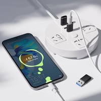 Oumida USB – adaptér USB-C (2 ks) kompatibilný s iPhone 16, 16e, 15, 14 Pro Max, iPad 10, Mini 7, Air 6, Apple Watch a Samsung Galaxy S25, čierny 3