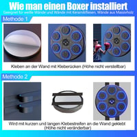 OUNAN Zenedobó Boxzsák Bluetooth-tal, Boxkesztyűvel, Reflexedzéshez és Családi Sporthoz - Black 6