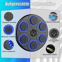 OUNAN Zenedobó Boxzsák Bluetooth-tal, Boxkesztyűvel, Reflexedzéshez és Családi Sporthoz - Black 2