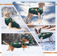 OUOBOB Kutyakabát Nagy Kutyáknak XXXL Méret, Vízálló Téli Bundazsák Cipzárral, Kék Színű Meleg Kabát Labrador German Shepherd Fajtákhoz 7
