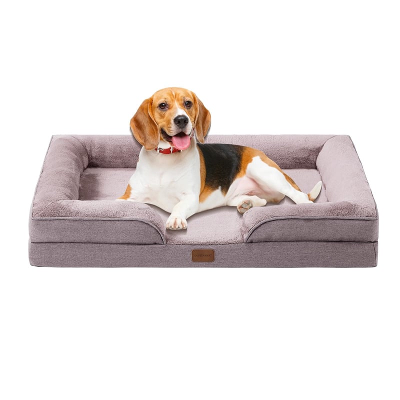 Ortopedický pelech pre psov OUPEIWAWA pre stredné a veľké psy – Ortopedická posteľ pre psov s rozmermi 109x84x21 cm s penovou výplňou šetrnou ku kĺbom