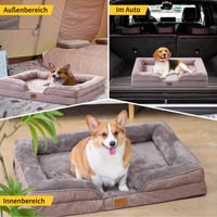 Ortopedický pelech pre psov OUPEIWAWA pre stredné a veľké psy – Ortopedická posteľ pre psov s rozmermi 109x84x21 cm s penovou výplňou šetrnou ku kĺbom 8