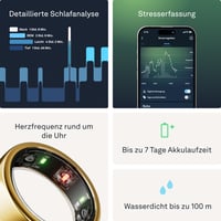 Inteligentný prsteň OURA Gen3 Horizon – veľkosť 7, ružové zlato – sledovanie spánku, tepu a kondície, 7-dňová výdrž batérie, kompatibilný s iOS/Android 5