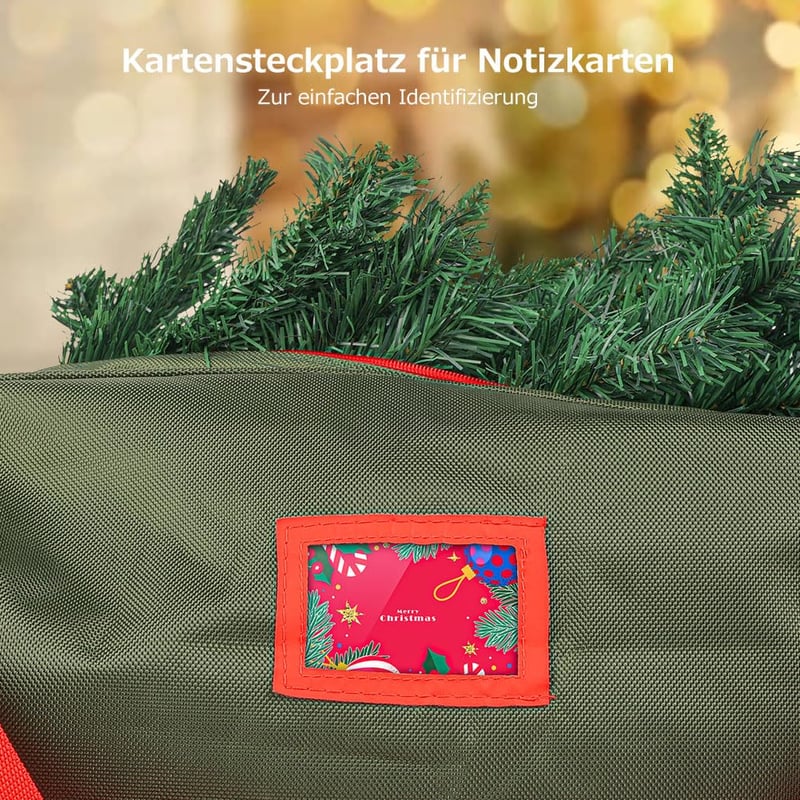 OUSFOT Karácsonyi Fa Táska Extra Nagy Méretű Textil Tárolózsák