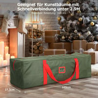 OUSFOT Karácsonyi Fa Táska Extra Nagy Méretű Textil Tárolózsák 2