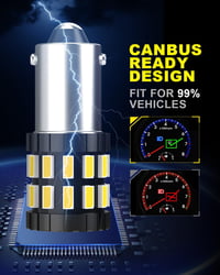 OUSHI BA9S LED izzó 6500K xenon fehér 12V 24V autó beltér világítás 4db 8