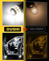 OUSHI BA9S LED izzó 6500K xenon fehér 12V 24V autó beltér világítás 4db 5
