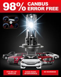 OUSHI H7 LED fényszóró izzó 6000K xenon fehér 30000LM 2db 8
