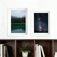 Ramă foto 3D cu adâncime OUTALIZ 40x50 cm, vitrină din lemn cu adâncime de 3 cm și panou frontal din acril transparent, pentru fotografii, monede și flori presate, alb 5